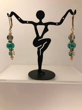 Load image into Gallery viewer, &quot;Lady in Pauh Hat&quot; necklace and earrings set
